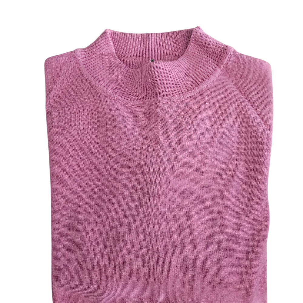 Elegant Mauve Turtleneck Sweater